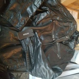 Men's guess leather jacket